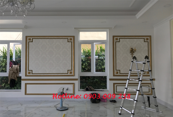phào chỉ khung tường hàn quốc đẹp